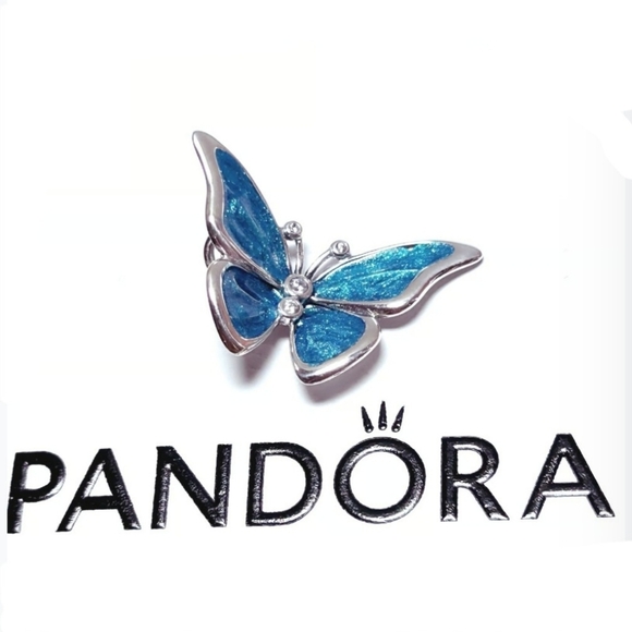 Rare 925 Sterling Silver Pandora Butterfly Pendant/Charm - Picture 3 of 8